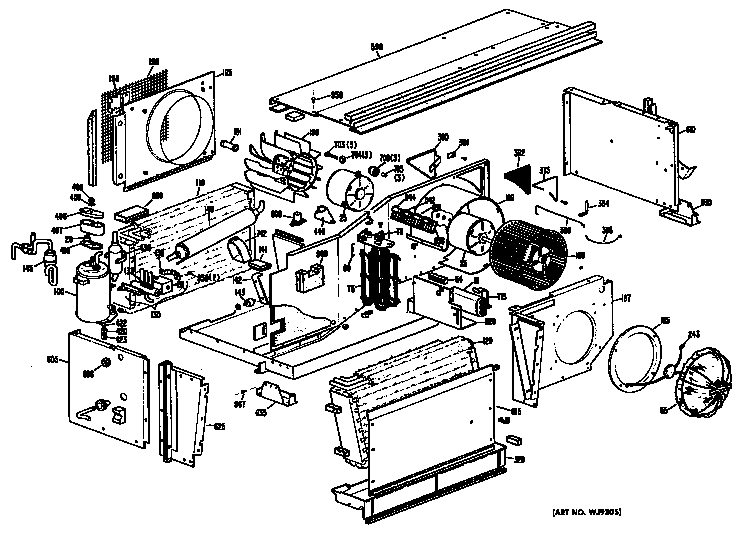 GE A2B589DAFSQ1 chassis diagram