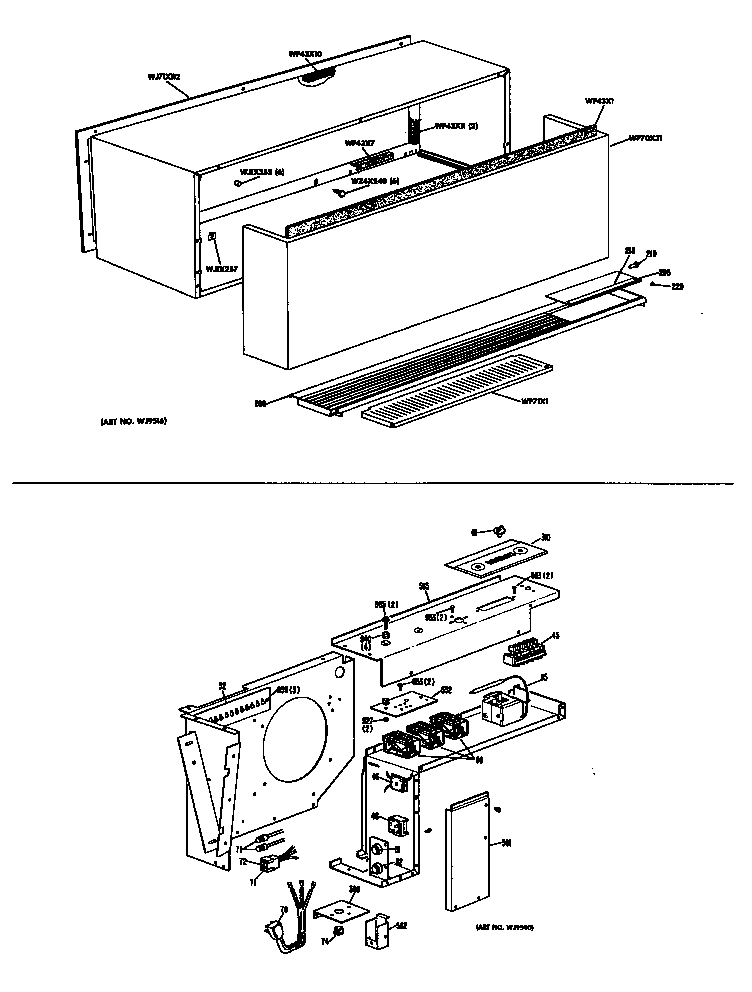 GE A2B688DJESW2 cabinet diagram