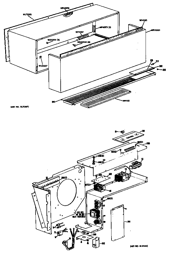GE A2B778DAALDA cabinet diagram