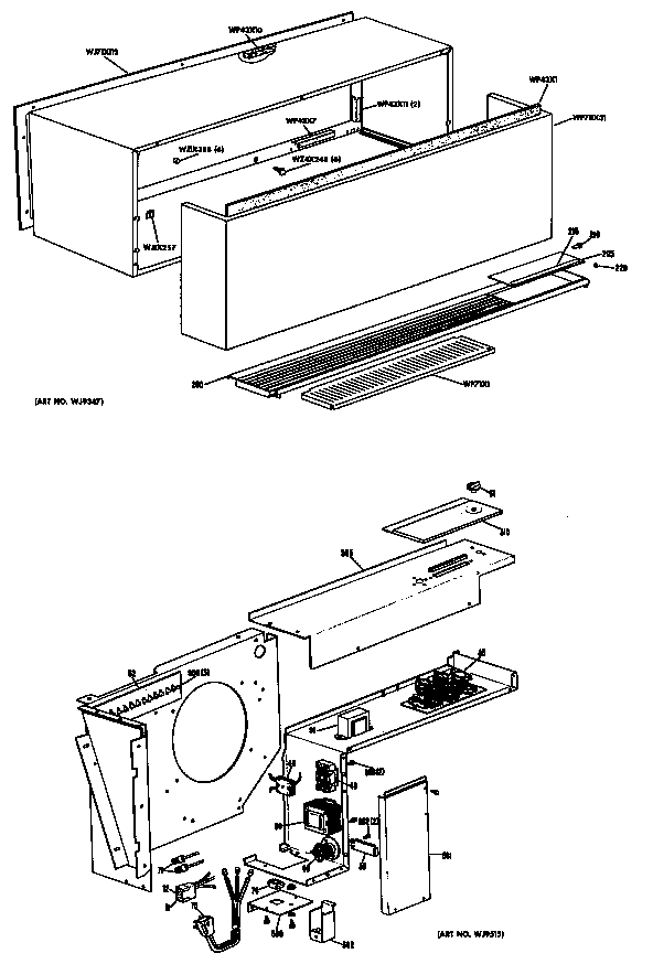 GE A2B758DACNEA cabinet diagram