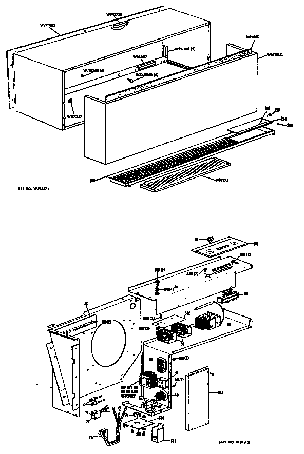 GE A2B778DJESDA cabinet diagram