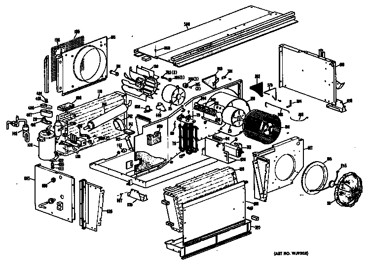 GE A9B688EPASW1 chassis diagram