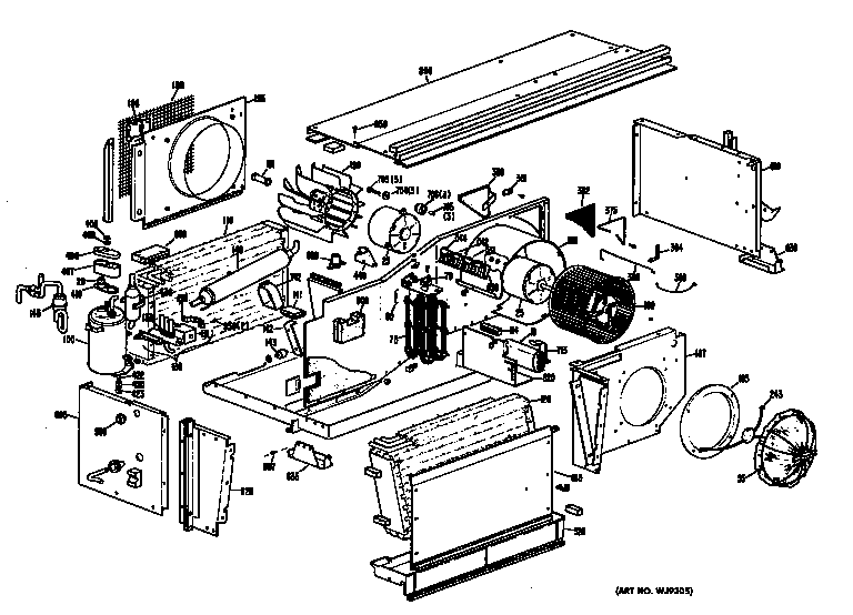GE A3B588DAELQ1 chassis diagram