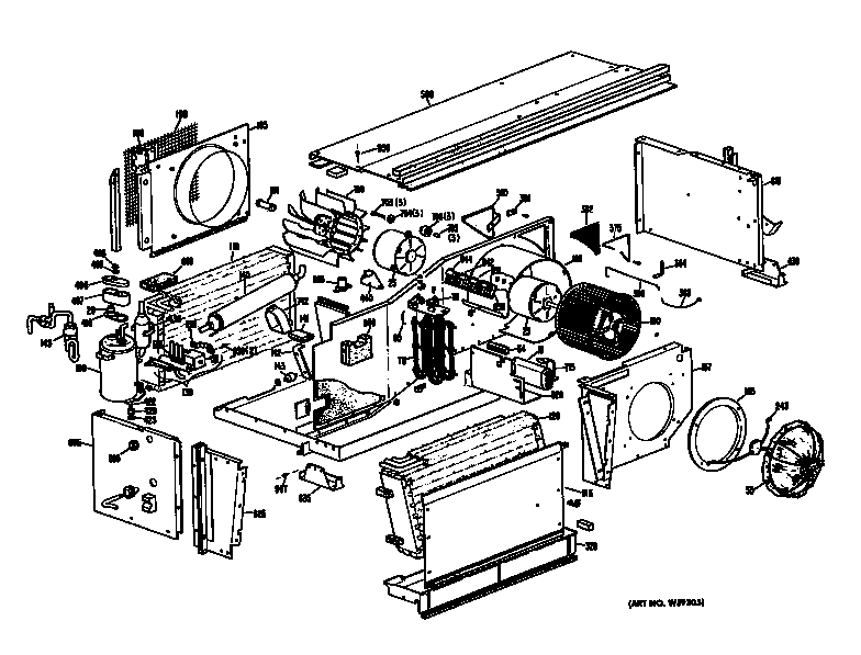 GE A2B588EVFSQ1 chassis diagram