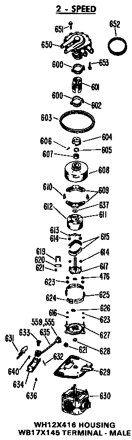 GE WWA8340VCL 2 - speed diagram