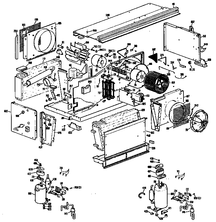 GE A2B383DAALR1 chassis diagram