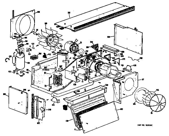 GE A2B678EVANWA chassis diagram