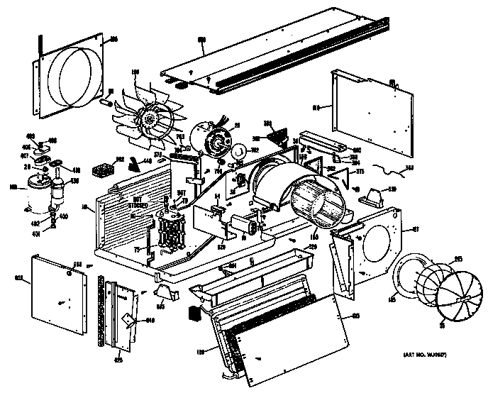 GE A2B768ESFS1H chassis diagram