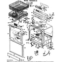 GE GSD2500-02 door/tub/racks diagram
