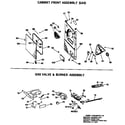GE DDG5984VAL gas valve & burner assembly diagram