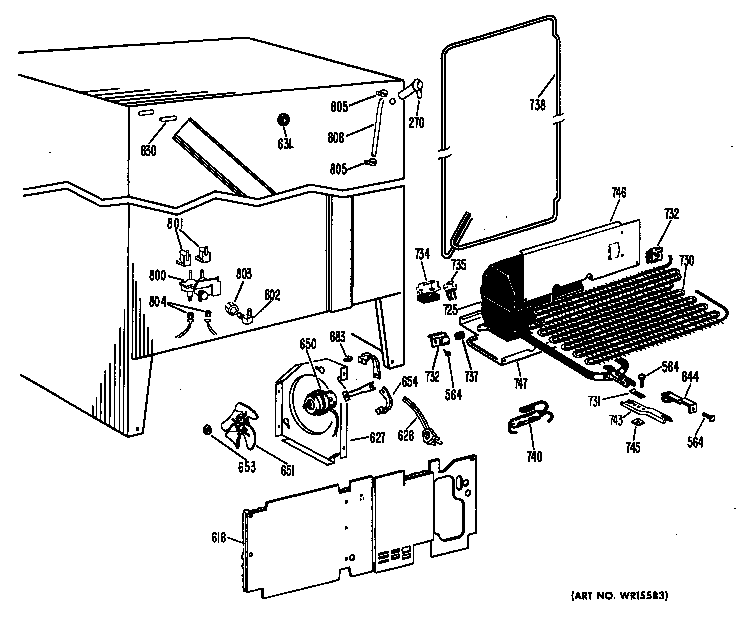 GE TFF24RBC unit diagram