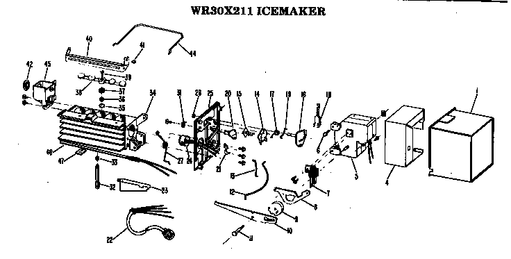 GE WR30X211 icemaker diagram
