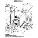 GE DDP1270CAW cabinet components diagram