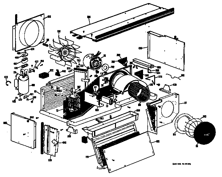 GE A3B668EPFS1H chassis diagram