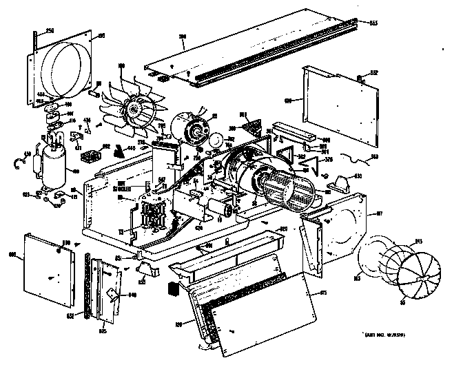 GE A2B578DGEL1J chassis diagram