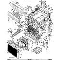 GE JB600G*C1 range assembly diagram
