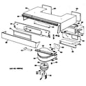 GE JHP56G*D1 vent assembly diagram