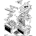 GE JHP56G*D1 range assembly diagram