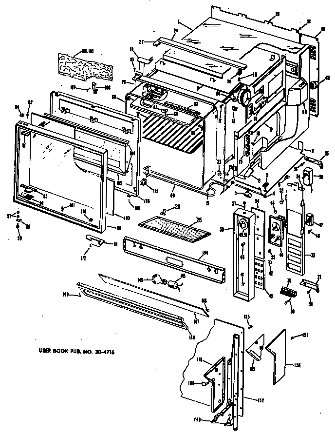 GE J792*L1 oven assembly diagram