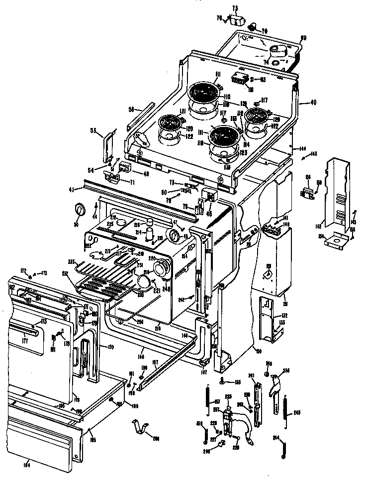GE J792*L1 range assembly diagram