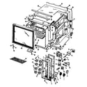 GE J765*01 oven assembly diagram
