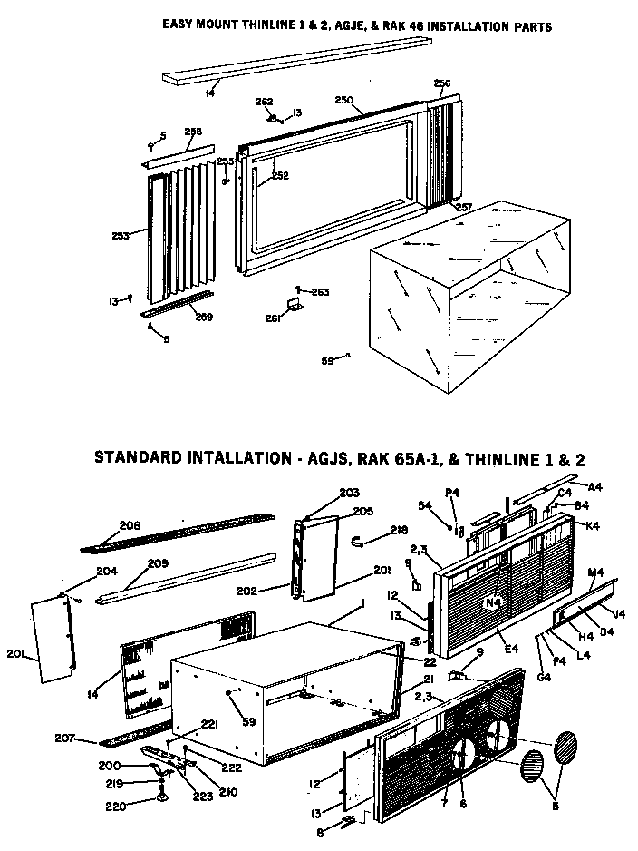 GE AGJC311DAXT1 grille diagram