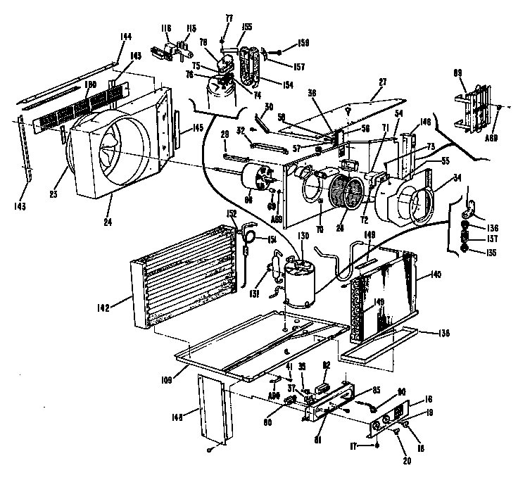 GE AGJC311DAXT1 chassis diagram