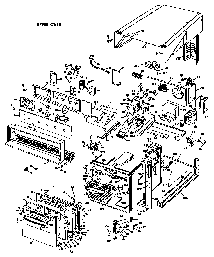 GE JK25*04 upper oven diagram