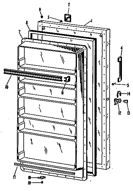 GE CA16DCC door diagram
