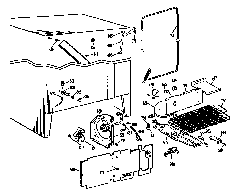 GE TFX20RFC unit diagram
