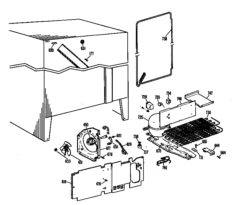 GE TFX20DFC unit diagram