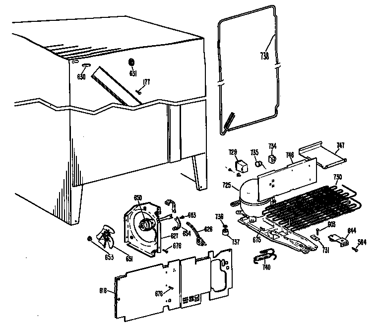 GE TFX22ZFC unit diagram