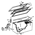 GE CB15DFC freezer assembly diagram