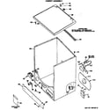 GE DDG7980MCL cabinet assembly diagram