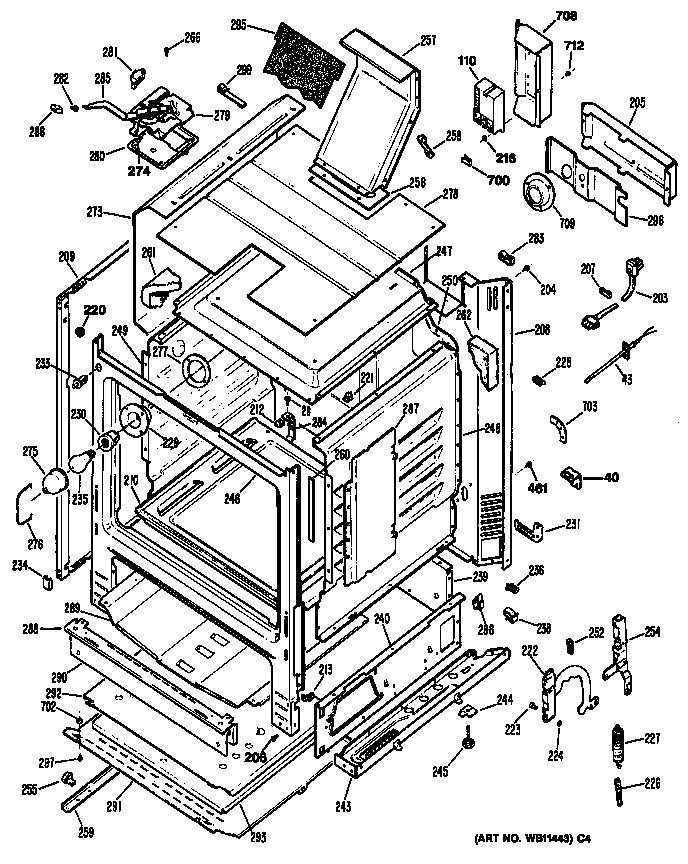 GE JGBP30AEP1 oven diagram