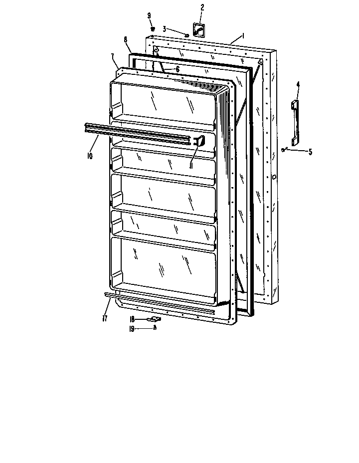 GE CA10DFC door diagram