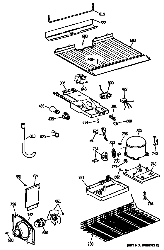 Hotpoint CTX14LYTDRWH unit diagram