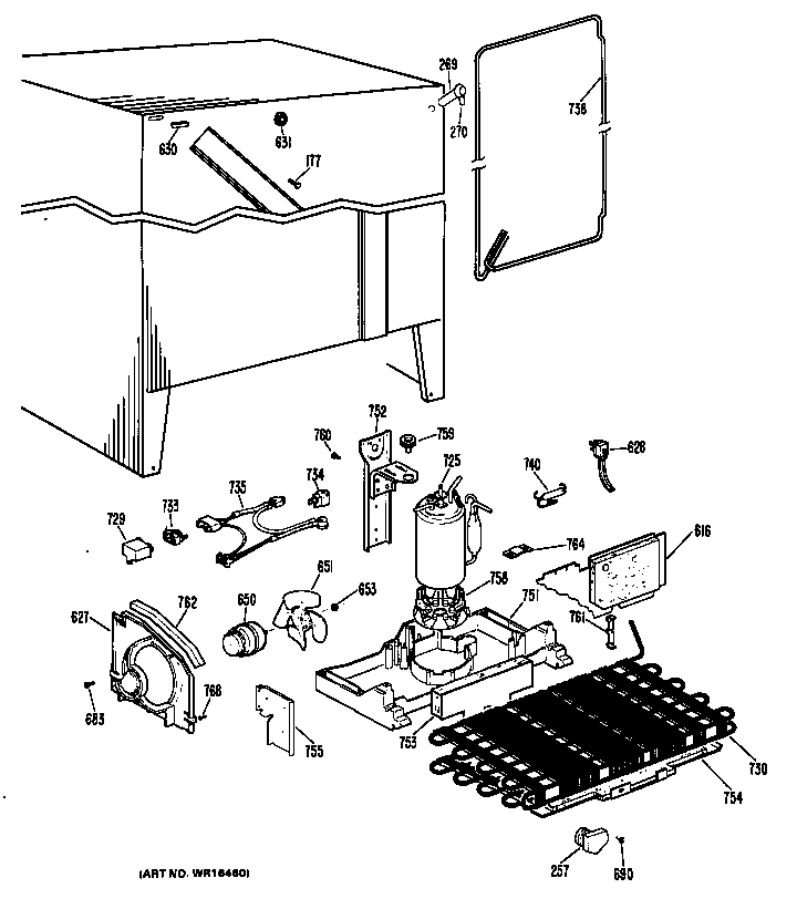 Hotpoint CSX20LJE unit diagram