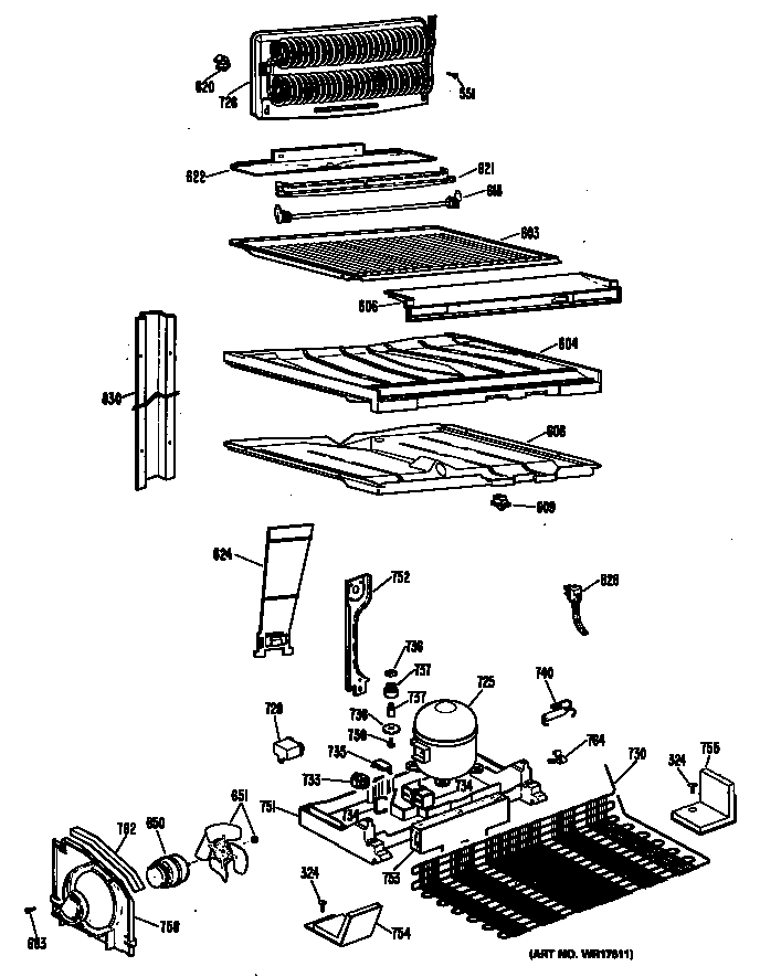 Hotpoint CTX18PLTRAD unit diagram