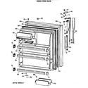Hotpoint CTX21GISNRAD fresh food door diagram