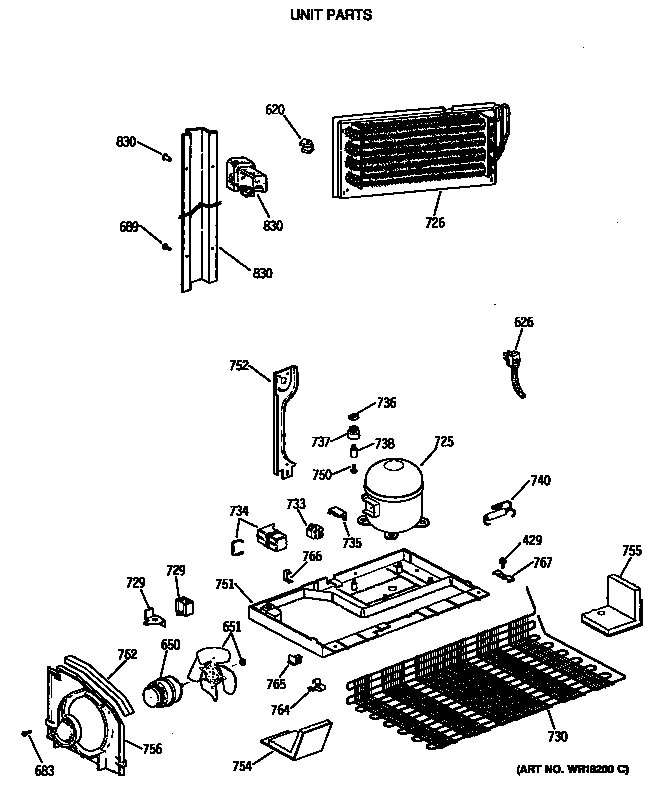 Hotpoint CTX18CISJRWW unit parts diagram