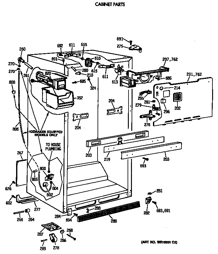 Hotpoint CTX21GISSRAD cabinet parts diagram