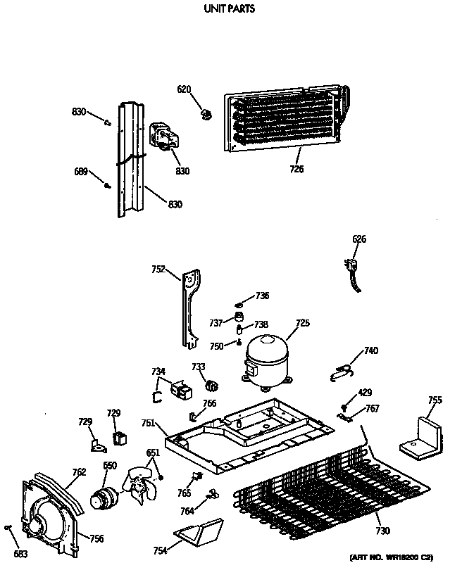 Hotpoint CTX21GISSRAD unit parts diagram