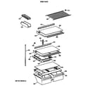 Hotpoint CTE18GASTRWH shelf parts diagram