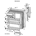 Hotpoint CTE21GATVRWH fresh food door diagram