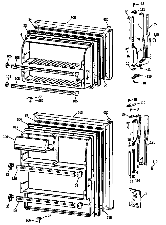 Hotpoint CTX14CATDLAD doors diagram