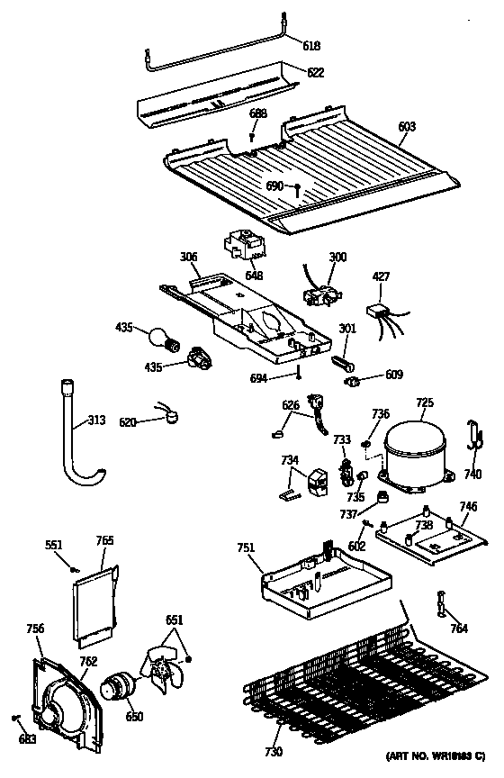 Hotpoint CTX16CITDRWH unit diagram