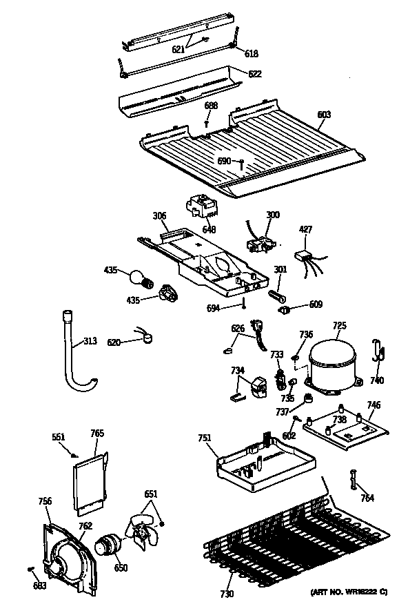 Hotpoint CTX16CYXGRWH unit diagram
