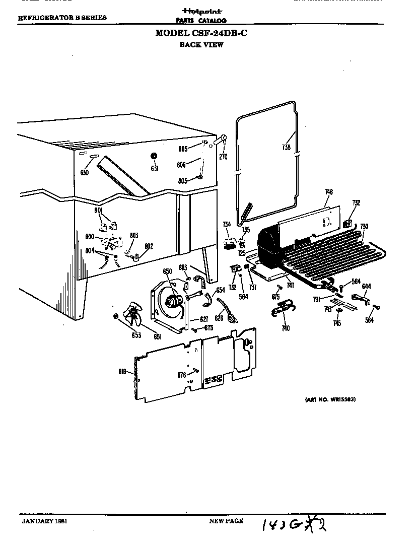 Hotpoint CSF24DBM unit diagram