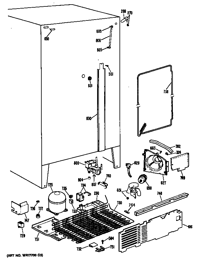 Hotpoint CSC27HRAWH unit diagram